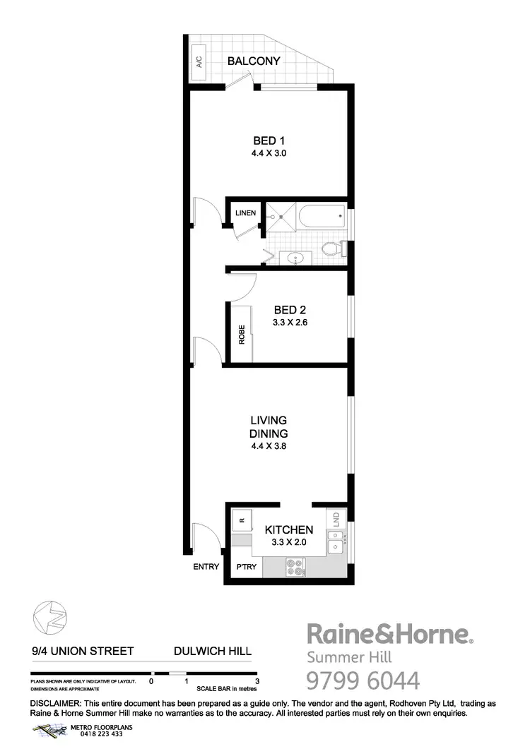 Floorplan of Homely apartment listing, 9/4 Union Street, Dulwich Hill NSW 2203