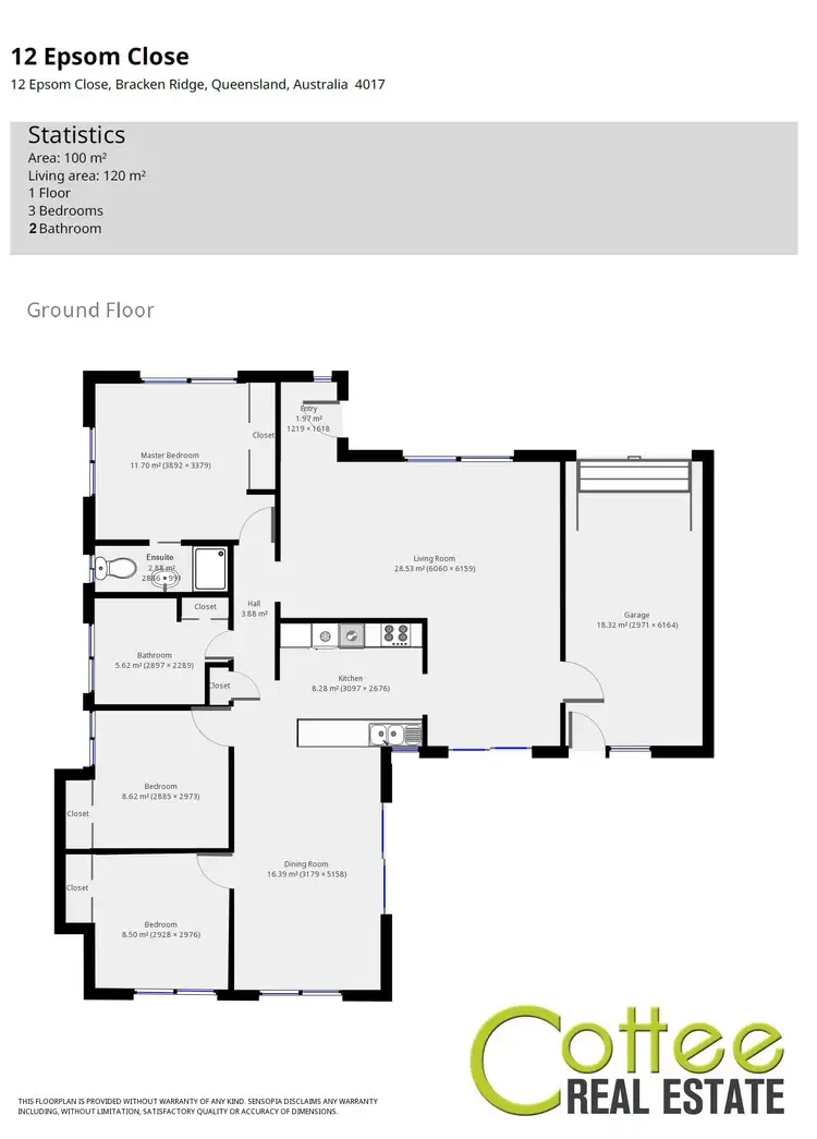 Floorplan of Homely house listing, 12 Epsom Close, Bracken Ridge QLD 4017