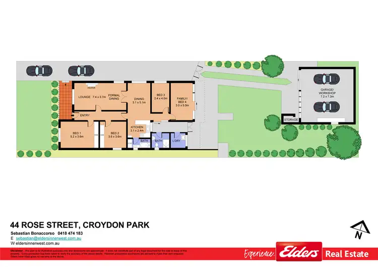Floorplan of Homely house listing, 44 Rose Street, Croydon Park NSW 2133