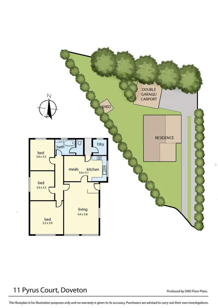 Floorplan of Homely house listing, 11 Pyrus Court, Doveton VIC 3177