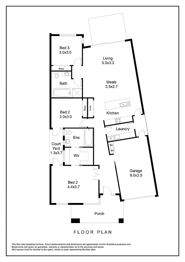 Floorplan of Homely unit listing, 32 Tyquin Street, Laverton VIC 3028