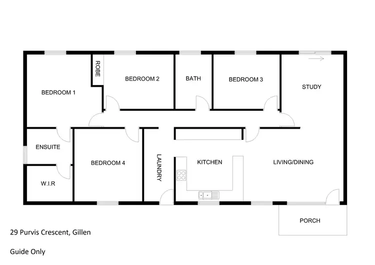 Floorplan of Homely house listing, 29 PURVIS CRESCENT, Gillen NT 870