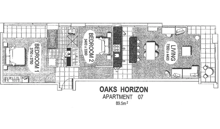 Floorplan of Homely apartment listing, 1207/104 North Terrace, Adelaide SA 5000