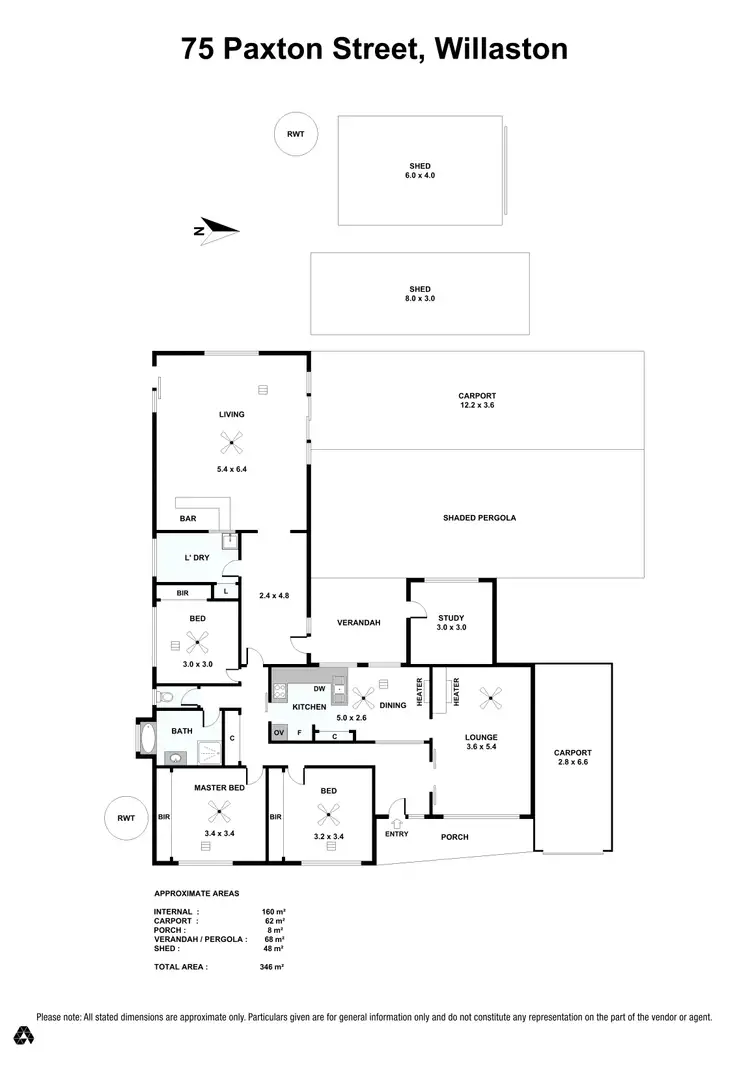 Floorplan of Homely house listing, 75 Paxton Street, Willaston SA 5118