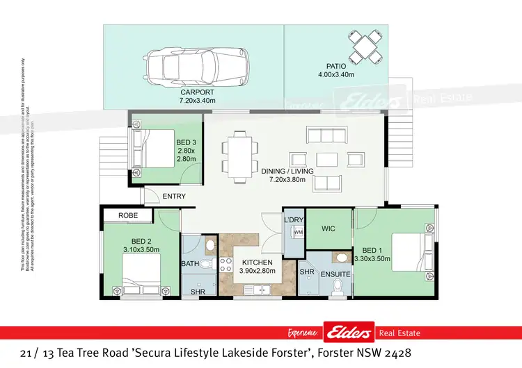 Floorplan of Homely house listing, 21 / 13 Tea Tree Road 'Secura Lifestyle Lakeside', Forster NSW 2428