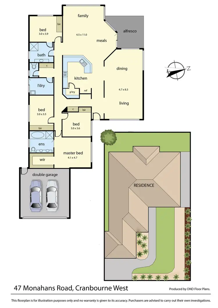 Floorplan of Homely house listing, 47 Monahans Road, Cranbourne West VIC 3977