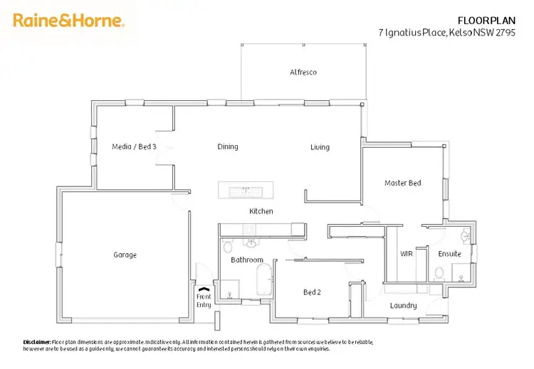 Floorplan of Homely house listing, 7 Ignatius Place, Kelso NSW 2795