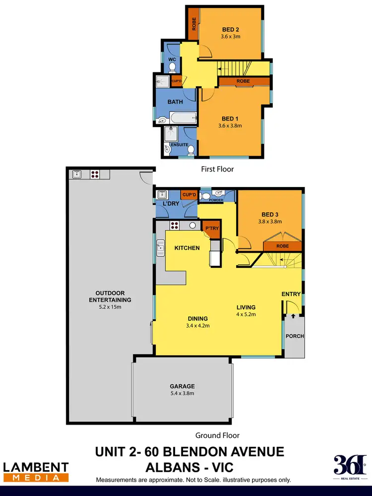 Floorplan of Homely house listing, 2/60 Blendon Avenue, St Albans VIC 3021