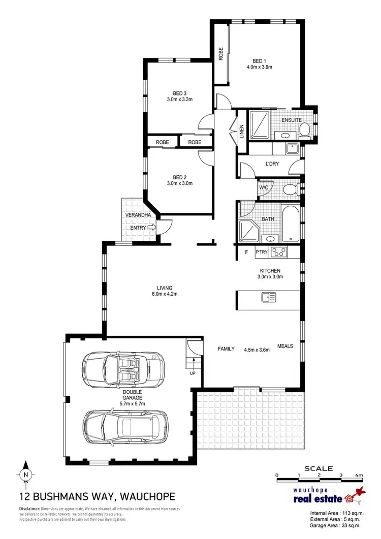 Floorplan of Homely house listing, 12 Bushman Drive, Wauchope NSW 2446