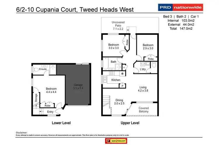 Floorplan of Homely townhouse listing, 6/2-10 Cupania Court, Tweed Heads West NSW 2485