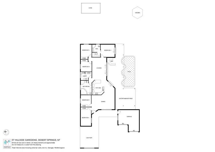 Floorplan of Homely house listing, 57 Hillside Gardens, Desert Springs NT 870