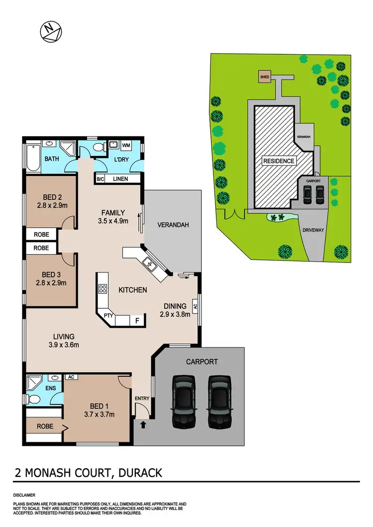 Floorplan of Homely house listing, 2 Monash Court, Durack NT 830