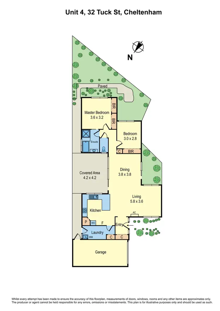 Floorplan of Homely unit listing, 4/32 Tuck Street, Cheltenham VIC 3192