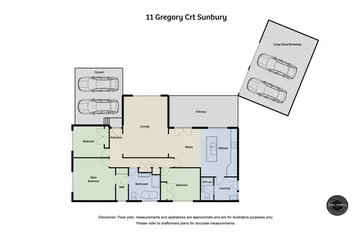 Floorplan of Homely house listing, 11 Gregory Court, Sunbury VIC 3429