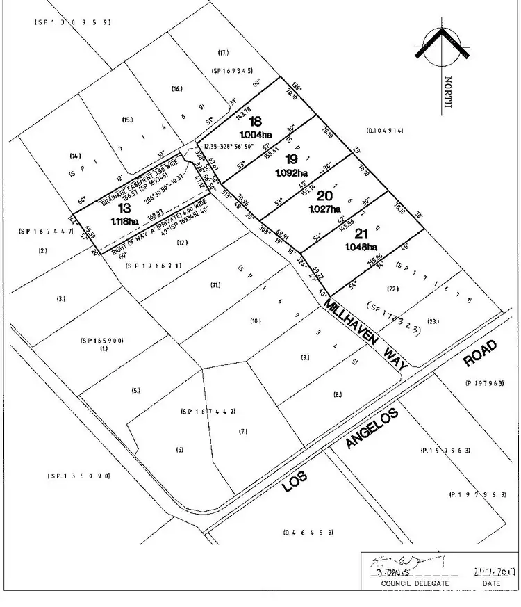 Floorplan of Homely land listing, 14 Millhaven Way, Swan Bay TAS 7252