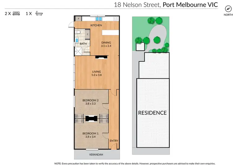 Floorplan of Homely house listing, 18 Nelson Street, Port Melbourne VIC 3207