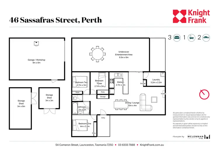 Floorplan of Homely house listing, 46 Sassafras Street, Perth TAS 7300