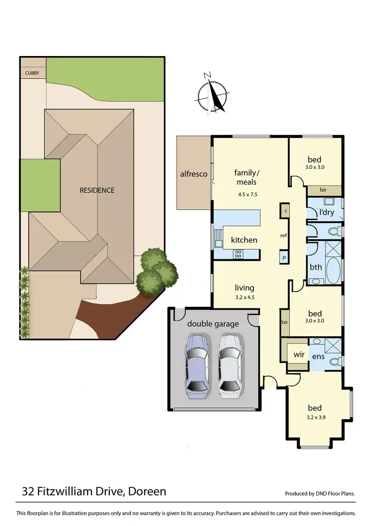 Floorplan of Homely house listing, 32 Fitzwilliam Drive, Doreen VIC 3754