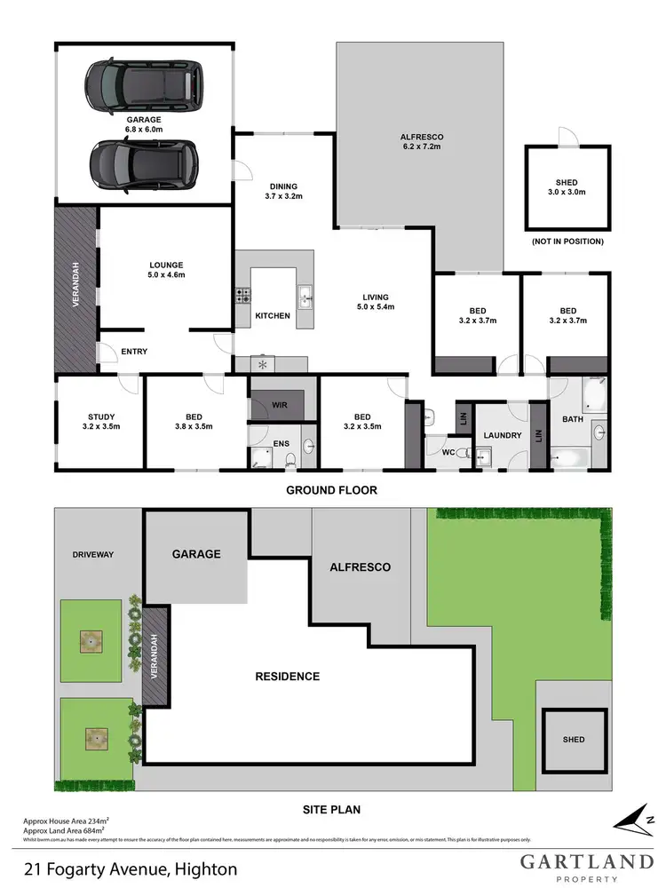 Floorplan of Homely house listing, 21 Fogarty Avenue, Highton VIC 3216