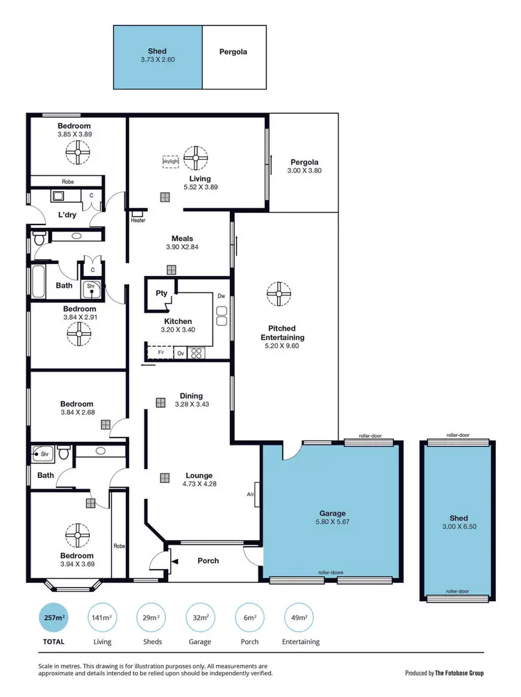 Floorplan of Homely house listing, 42 Knox Drive, Woodcroft SA 5162