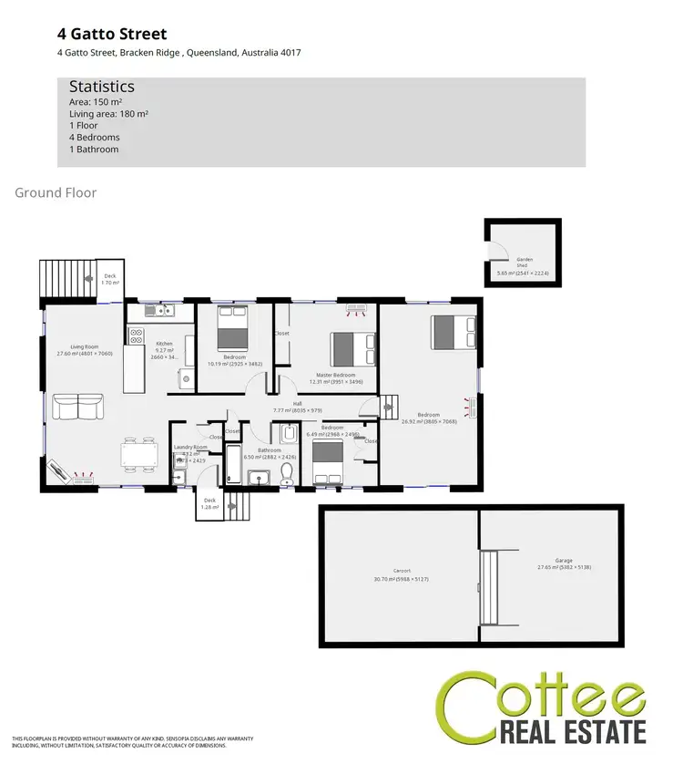 Floorplan of Homely house listing, 4 Gatto Street, Bracken Ridge QLD 4017