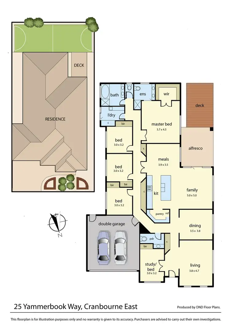 Floorplan of Homely house listing, 25 Yammerbook Way, Cranbourne East VIC 3977