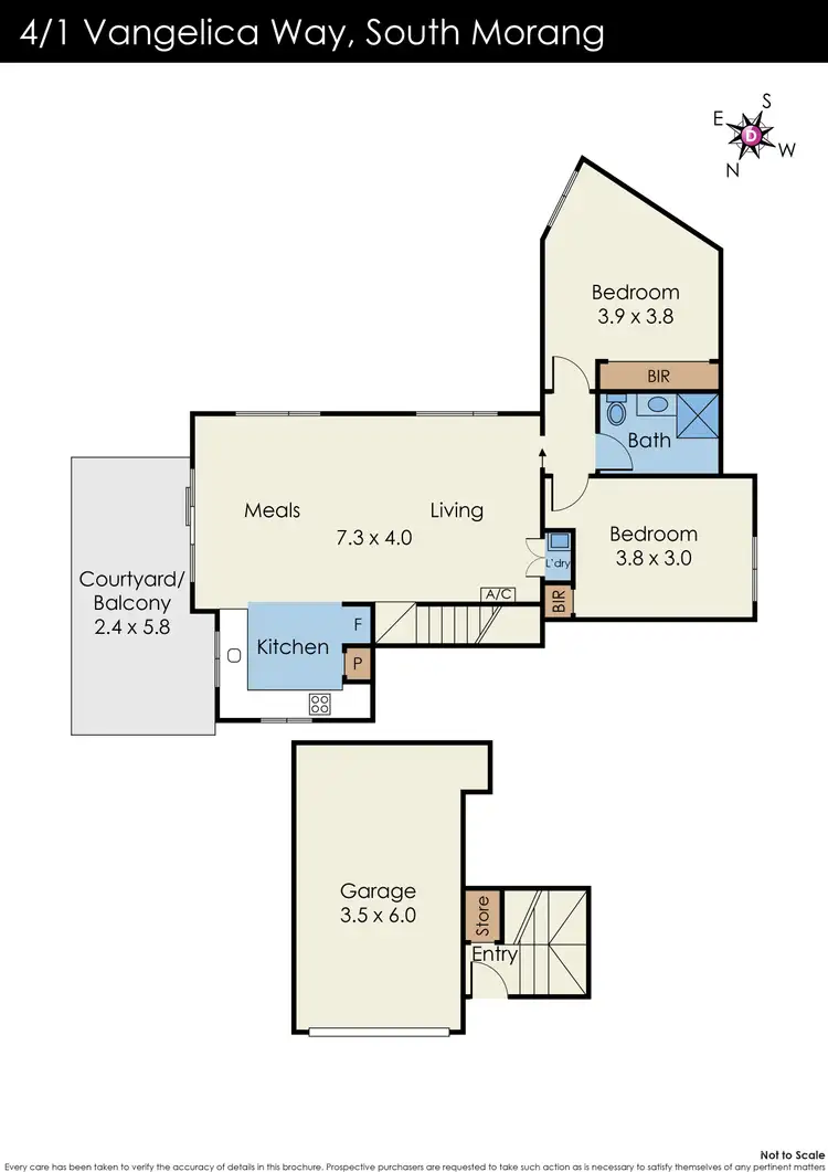 Floorplan of Homely townhouse listing, 4/1 Vangelica Way, South Morang VIC 3752