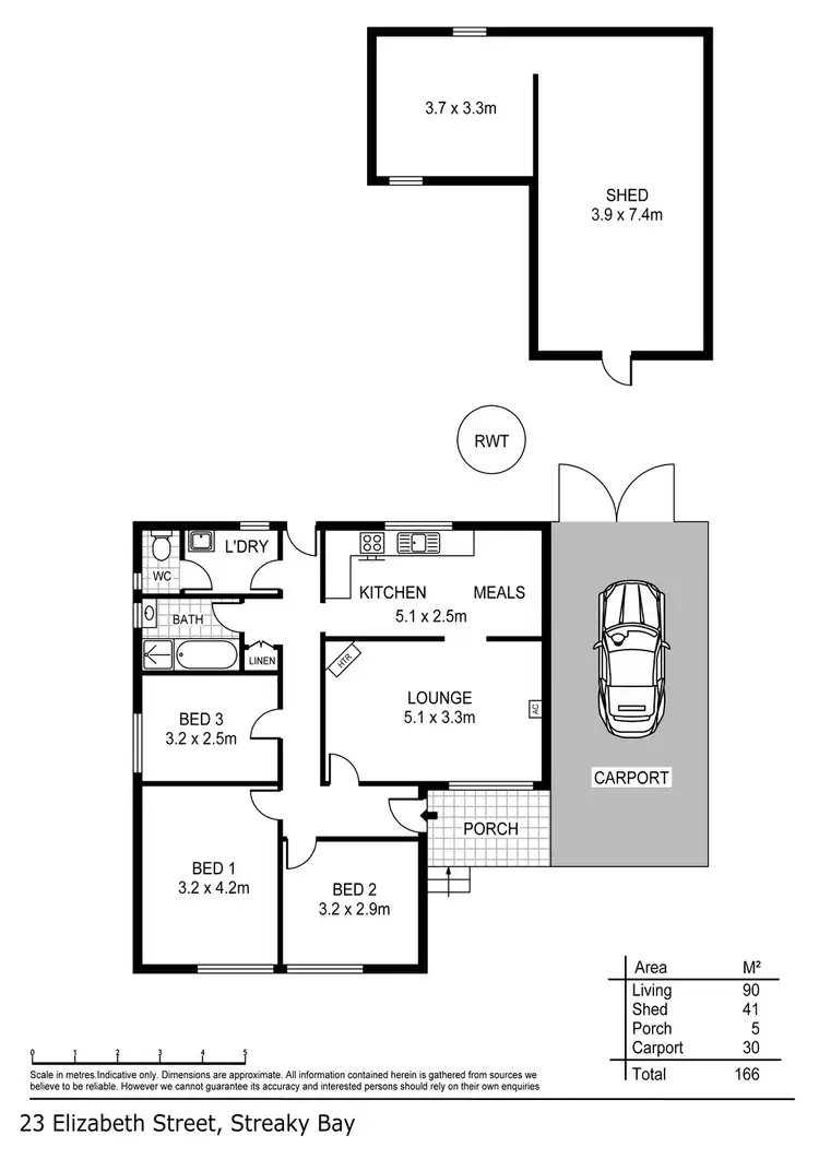 Floorplan of Homely house listing, 23 Elizabeth Street, Streaky Bay SA 5680