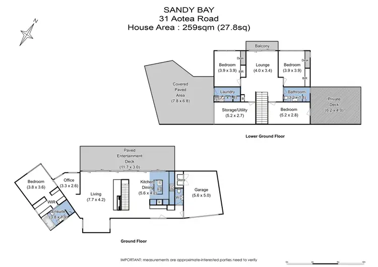 Floorplan of Homely house listing, 31 Aotea Road, Sandy Bay TAS 7005