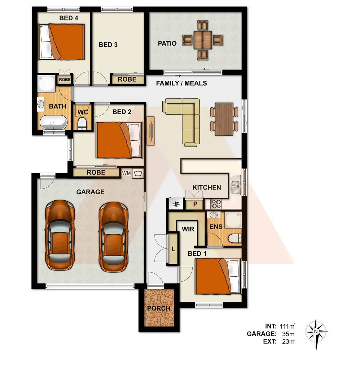 Floorplan of Homely house listing, 31 CHARLTON PLACE, Regents Park QLD 4118
