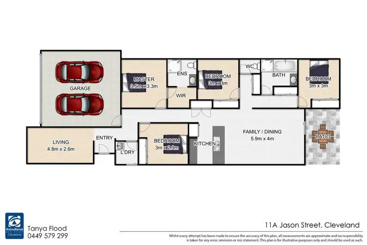 Floorplan of Homely house listing, 11A Jason Street, Cleveland QLD 4163