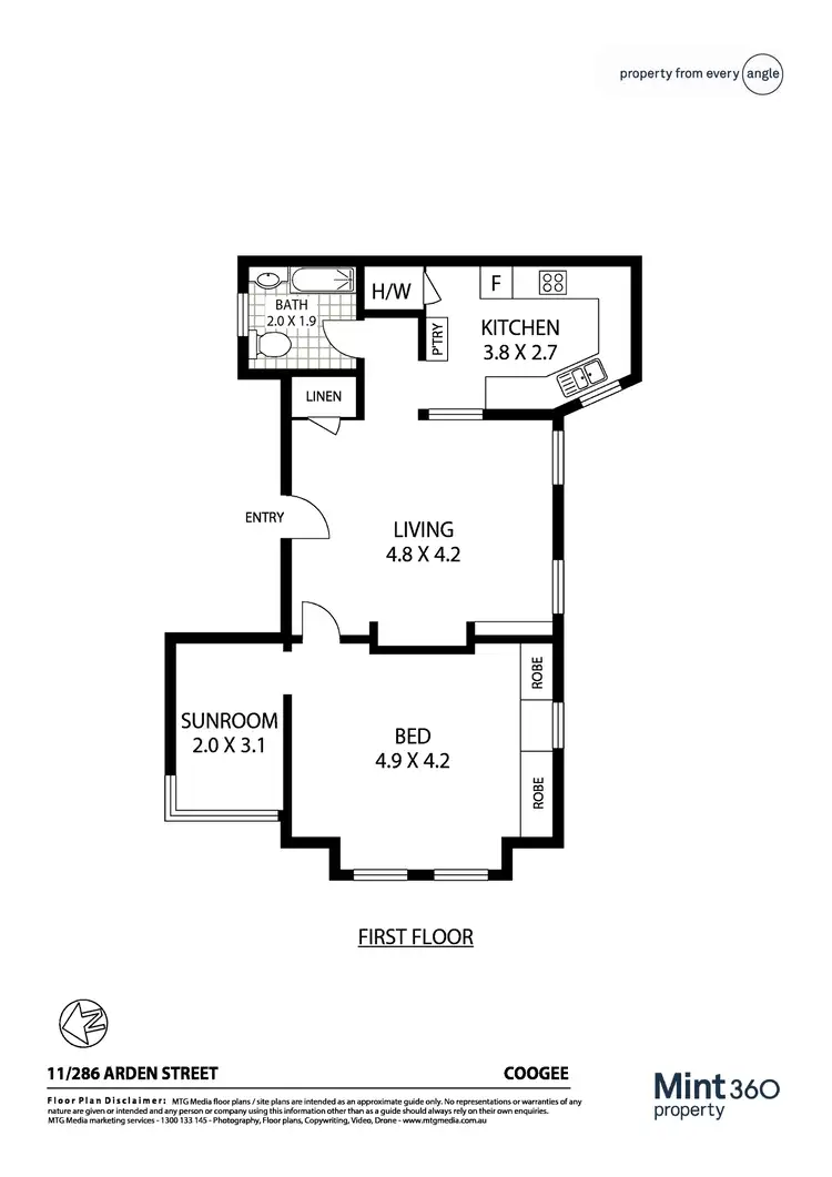 Floorplan of Homely apartment listing, 11/286 Arden Street, Coogee NSW 2034