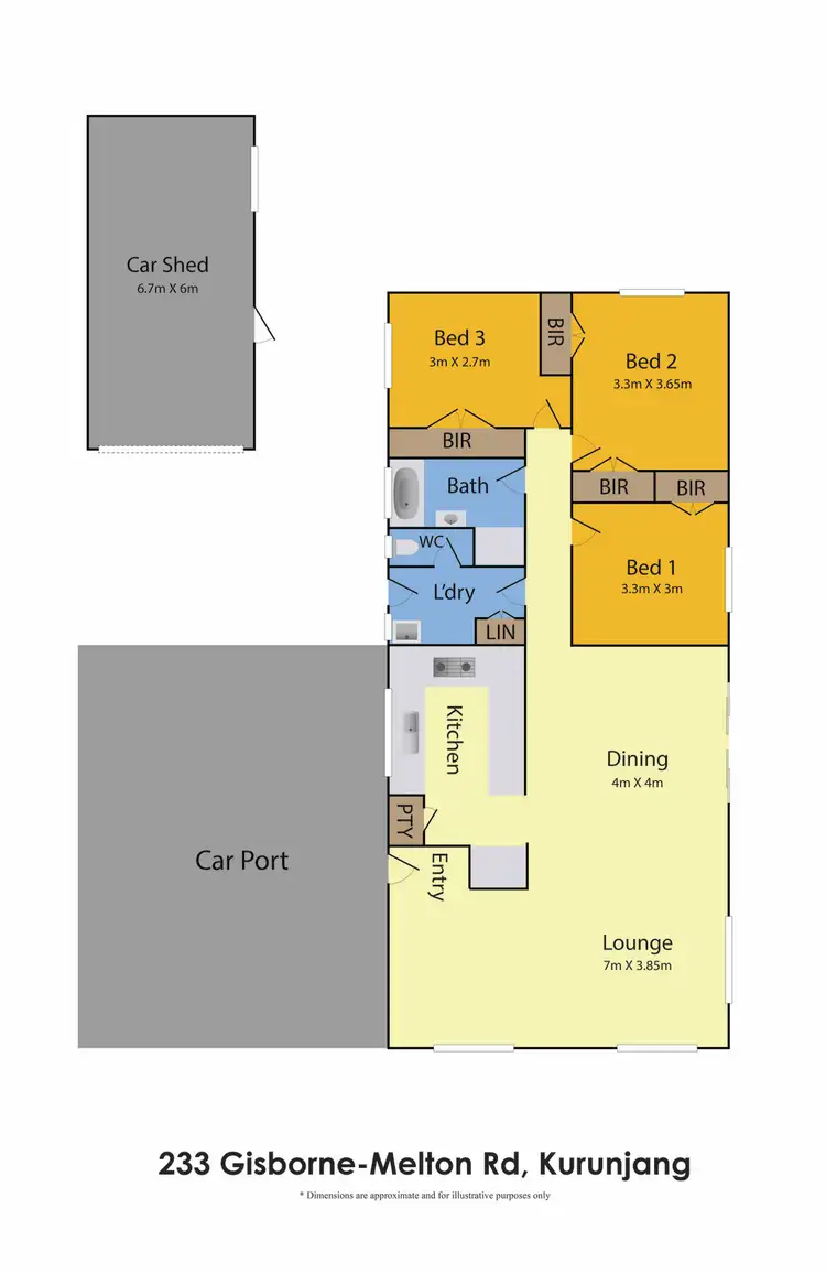 Floorplan of Homely house listing, 233 GisborneMelton Rd, Kurunjang VIC 3337