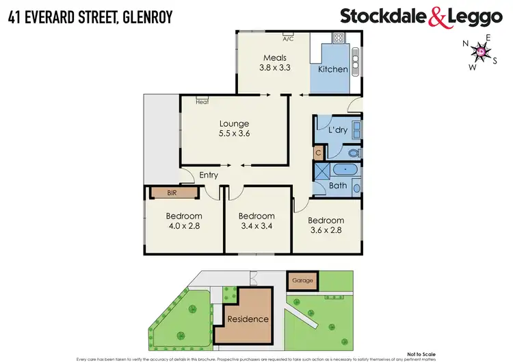 Floorplan of Homely house listing, 41 Everard Street, Glenroy VIC 3046