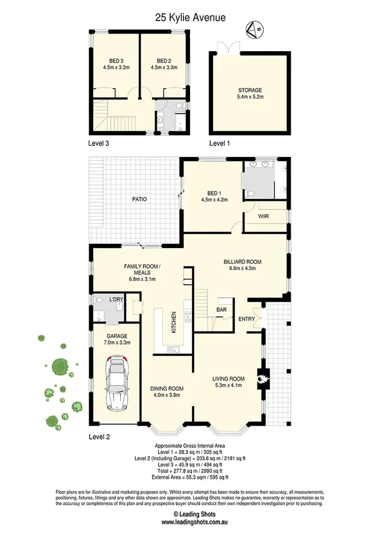 Floorplan of Homely house listing, 25 Kylie Avenue, Ferny Hills QLD 4055