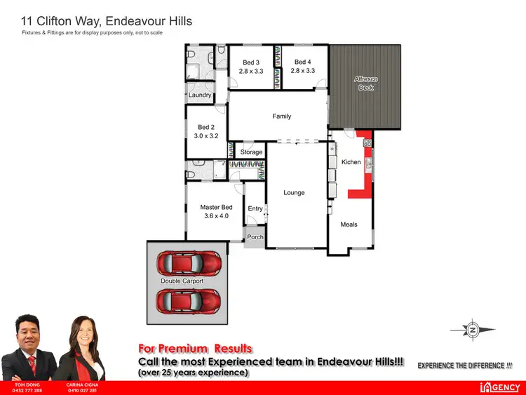 Floorplan of Homely house listing, 11 Clifton Way, Endeavour Hills VIC 3802