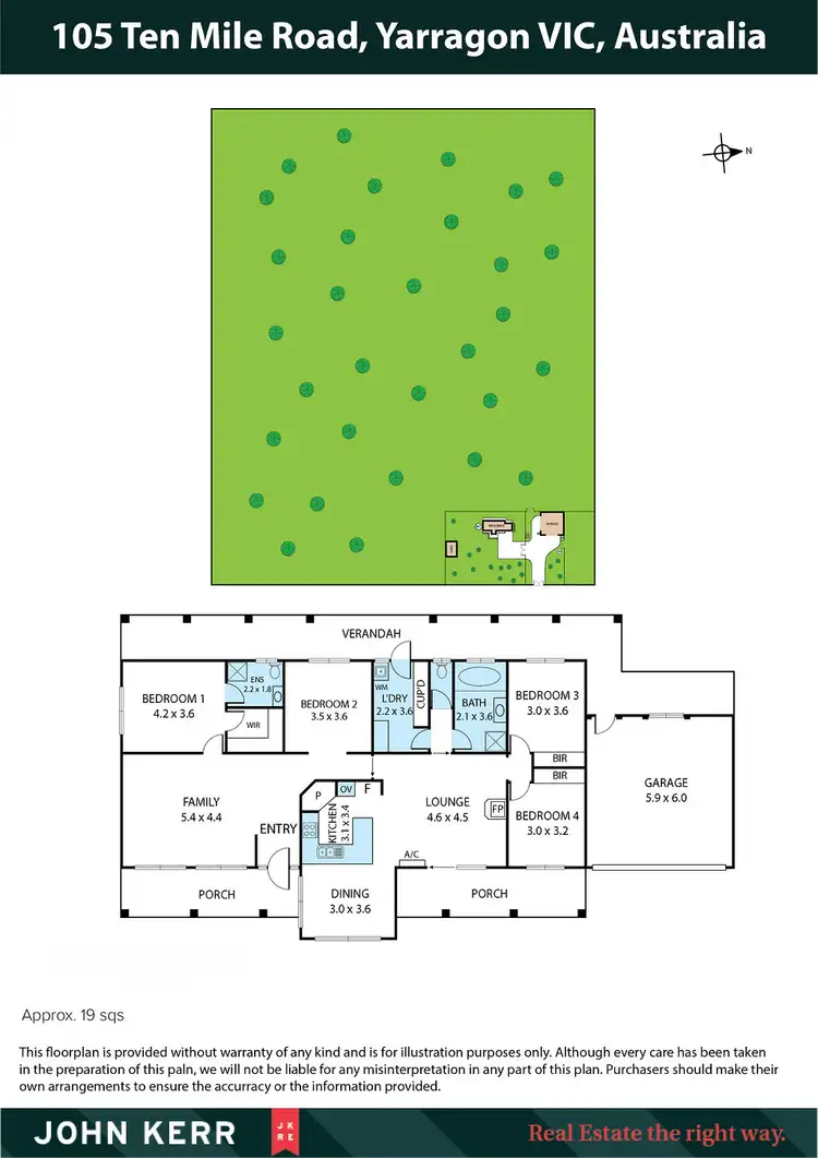 Floorplan of Homely rural property listing, 105 Ten Mile Road, Yarragon VIC 3823