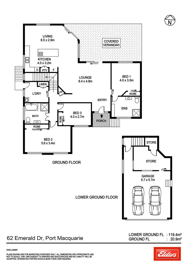 Floorplan of Homely house listing, 62 Emerald Drive, Port Macquarie NSW 2444