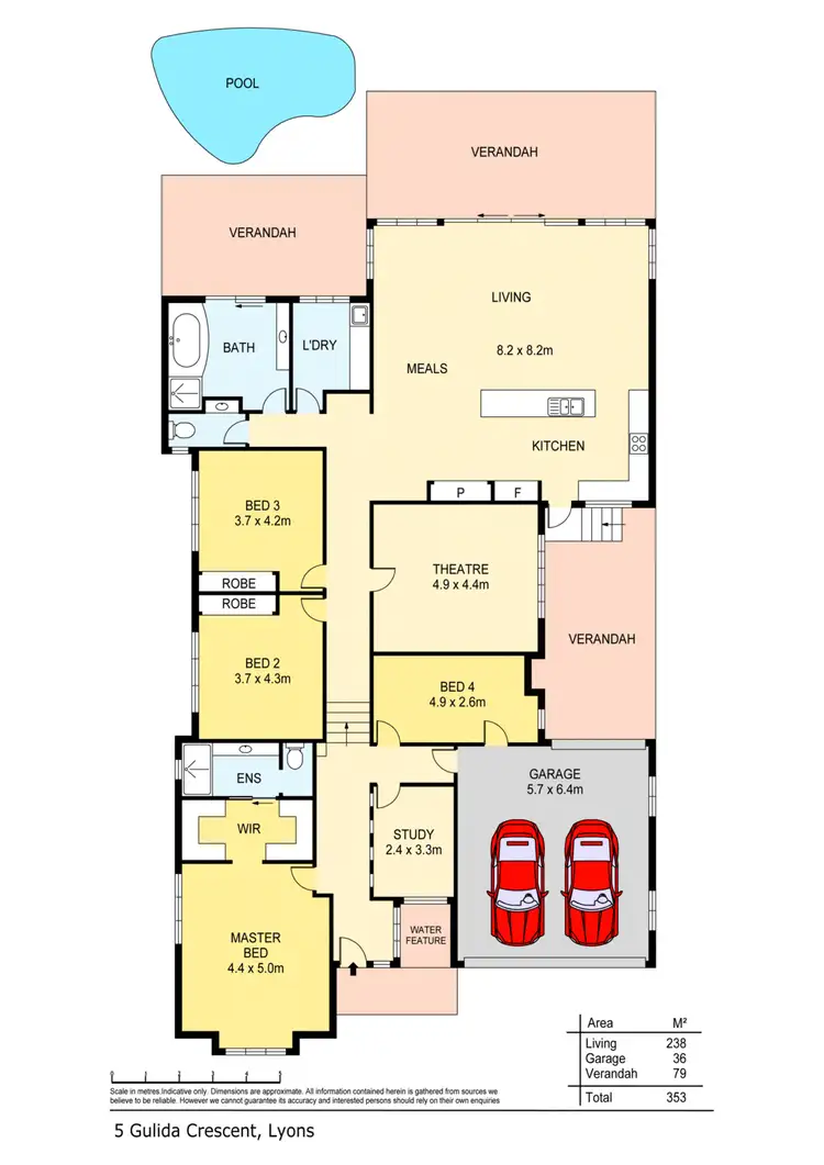 Floorplan of Homely house listing, 5 Gulida Crescent, Lyons NT 810