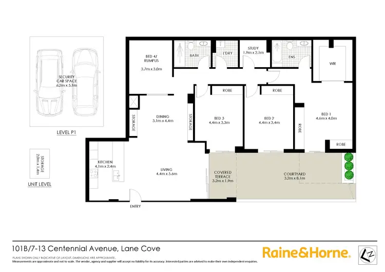Floorplan of Homely apartment listing, 101B/7-13 Centennial Avenue, Lane Cove NSW 2066