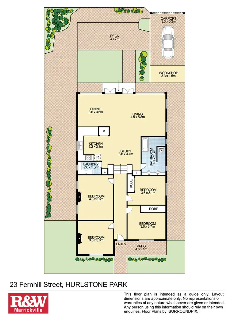 Floorplan of Homely house listing, 23 Fernhill Street, Hurlstone Park NSW 2193