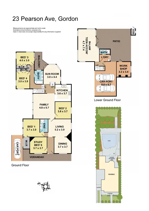 Floorplan of Homely house listing, 23 Pearson Ave, Gordon NSW 2072