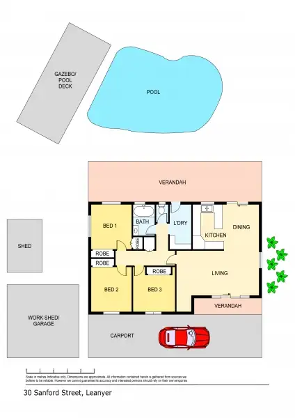 Floorplan of Homely house listing, 30 Sanford Street, Leanyer NT 812