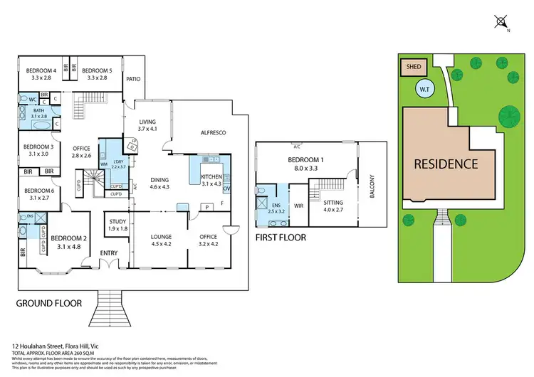 Floorplan of Homely house listing, 12 Houlahan Street, Flora Hill VIC 3550