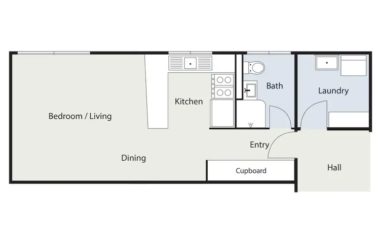 Floorplan of Homely studio listing, 74/3 Waddell Place, Curtin ACT 2605