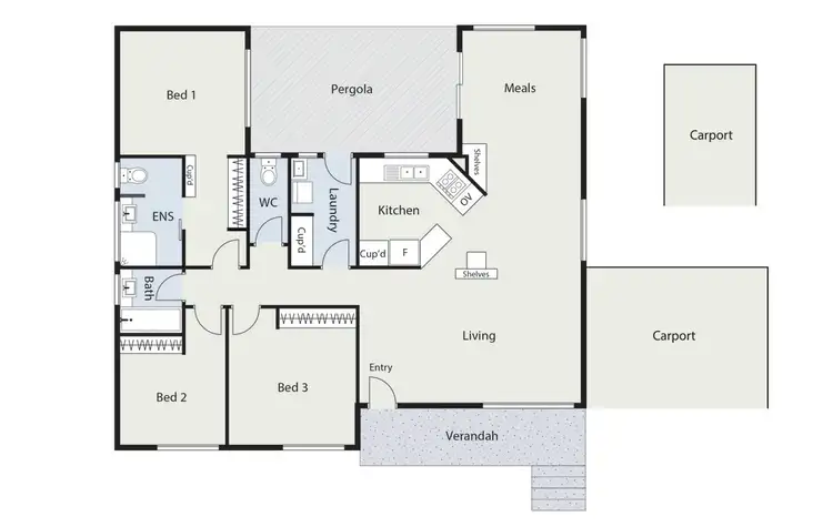 Floorplan of Homely house listing, 94 Theodore Street, Curtin ACT 2605