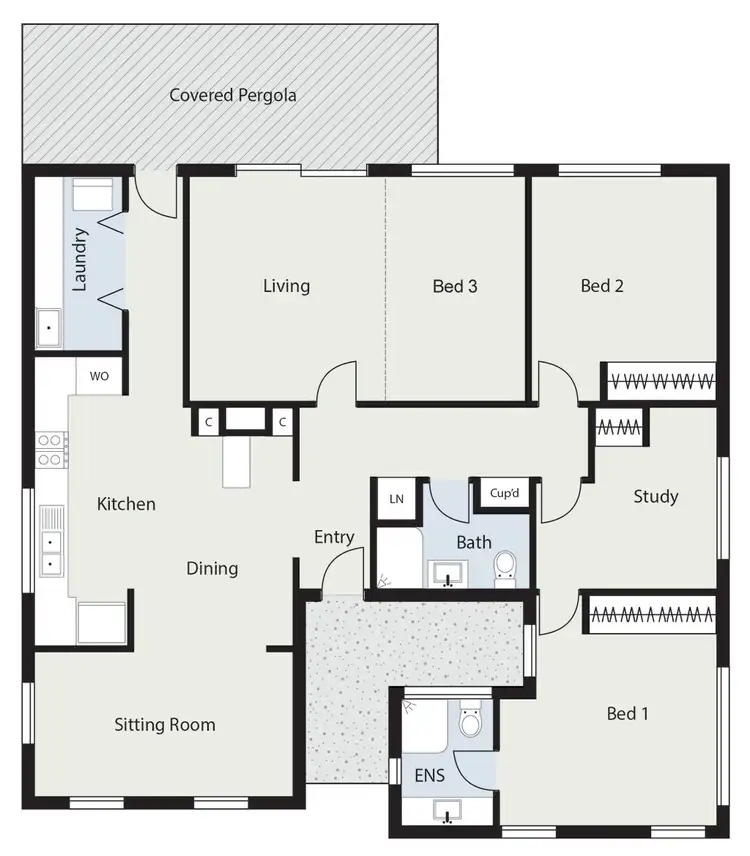 Floorplan of Homely house listing, 22 Gillies Street, Curtin ACT 2605