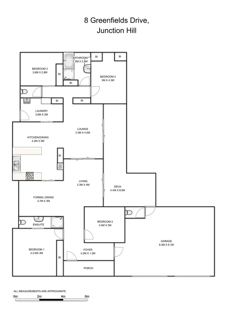 Floorplan of Homely house listing, 8 Greenfields Drive, Junction Hill NSW 2460