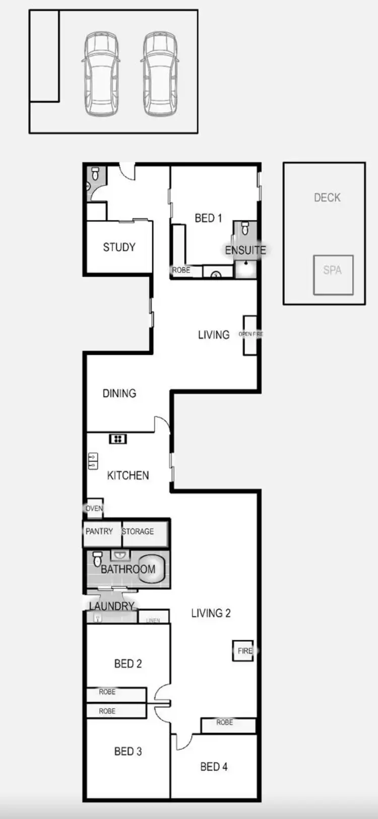 Floorplan of Homely house listing, 7 Cuthbert Street, Tawonga VIC 3697