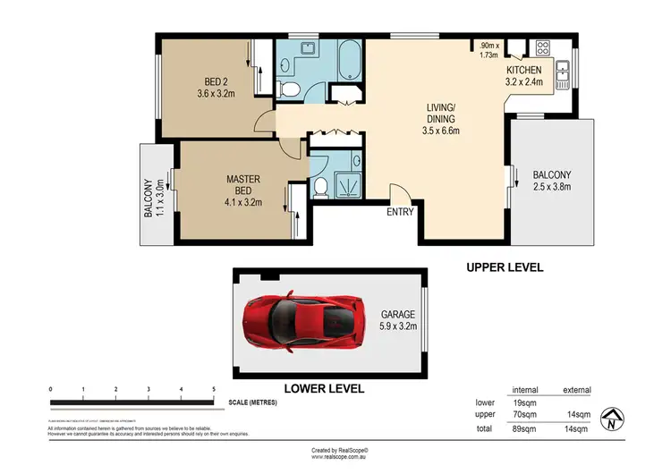 Floorplan of Homely unit listing, 6/88 Indooroopilly Road, Taringa QLD 4068